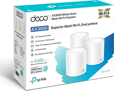 Obrázok produktu pre TP-Link DECO X50 AX3000 Celá domácnosť Mesh Wi-Fi 6 System 3er