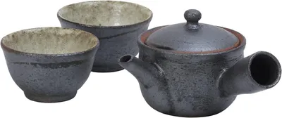 Kyusu Teekanne & Yunomi Set, 230 ml, Keramiksieb, Japan