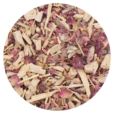 Räucherwerk 500 g, Rosenblätter mit Sandelholz, weißem Dammar