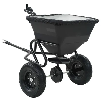 Produktbild von Handstreuwagen Salzstreuer zum Ziehen PVC Stahl 125x74x79cm 45L