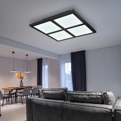 Produktbild von RGB LED Deckenlampe, Fernbedienung, dimmbar, CCT, L 29 cm