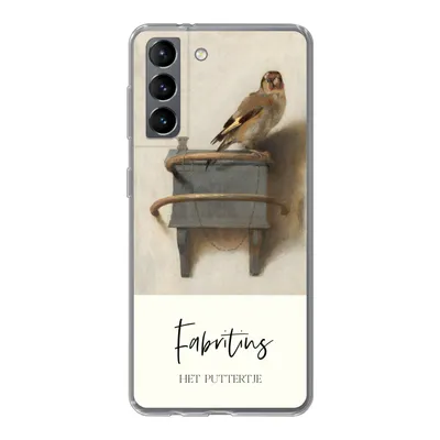 Produktbild von MuchoWow® Handyhülle Schutzhülle Hülle für Samsung Galaxy S21 Alte Meister - Der Stieglitz - Fabritius Silikon Softcase Handy Hülle - Softcase