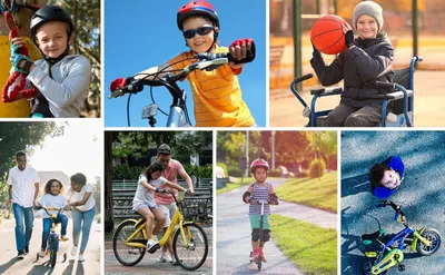 Produktbild von Famanu Fahrradhandschuhe Halbe Finger für Kinder - Atmungsaktiv und Bequem