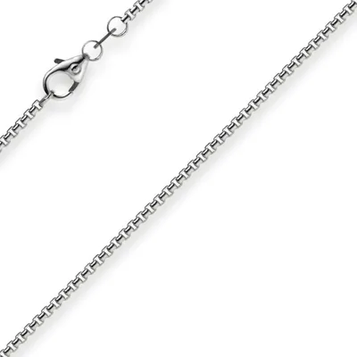 Produktbild von 1,5mm Venezianerkette 585 Gold Weißgold Kette Collier Halskette rund 55cm