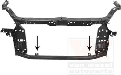Produktbild von VAN WEZEL 3389668 Schlossträger Frontmaske für NISSAN Qashqai / Qashqai +2 I (J10, NJ10) Frontverkleidung