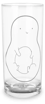 Produktbild von Mr. & Mrs. Panda Tumbler Avocado Kern 400 ml - Transparent - Geschenk, Cocktailglas, Pflanze, Wasserglas, Longdrinkglas, glücklich, Trinkglas, Lächeln, Spruch Leben, Glas