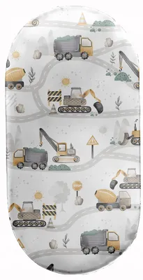 Produktbild von Spannbettlaken mit Gummizug 38x80 cm für Kinderwagen Moseskorb Wiege 100% Baumwolle