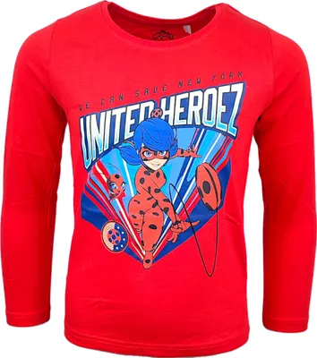 Produktbild von Langarmshirt Miraculous Ladybug Rot 140 cm