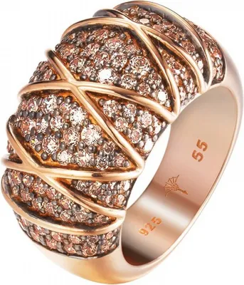 Produktbild von Joop Damen Ring Silber Rosé Zirkonia MOSAICS JPRG90724C, Ringgröße:55 (17.5 mm Ø)
