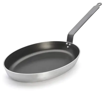 Ovale Fischpfanne 40 cm, Aluminium, Antihaftbeschichtung
