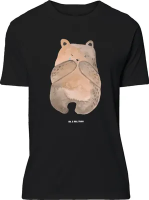 Produktbild von Mr. & Mrs. Panda Größe L T-Shirt Bär Verlust - Schwarz - Geschenk, Tshirt, Trauer Trauergeschenk Traurig Trösten Trost Liebeskummer, Teddy, Shirt, mit Spruch