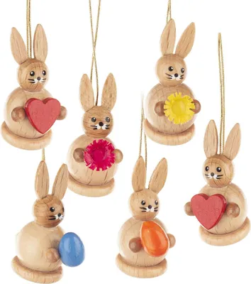 Produktbild von Strauchbehang Mini-Hasen im Set BxHxT 2x3x2cm NEU