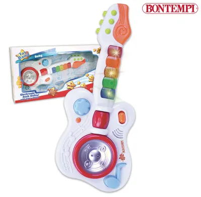 Produktbild von Bontempi Baby Rock Guitar with sensors, Musikspielzeug, Gitarre, 1 Jahr(e), AA, 570 g, Weiß