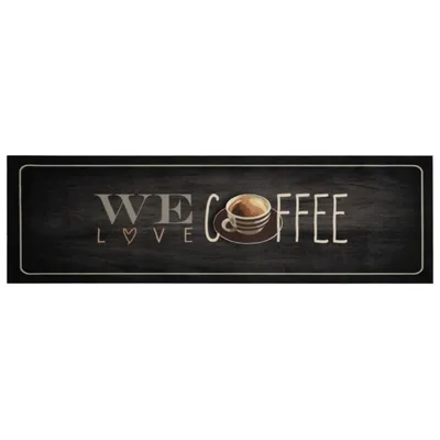 Immagine prodotto di vidaXL Tappeto da cucina lavabile caffè 45x150 cm velluto