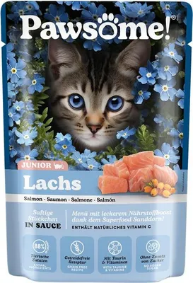 Produktbild von Pawsome!® Kitten Lachs 85g Pouchbeutel