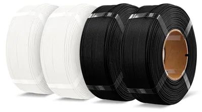 Produktbild von SolidKeus - PLA+ 2.0 Nachfüllmaterial, Schwarz und Weiß
