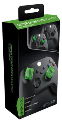 Produktbild von Gioteck Sniper, Xbox Series X, Thumbstick, Schwarz, Grün, China, 6 Stück(e), 90 mm