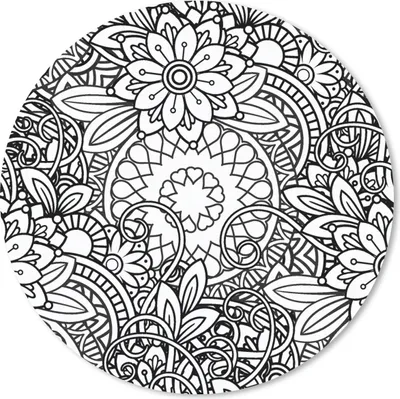 Produktbild von MuchoWow® Mauspad Mousepad Mandala - Zentangle - Muster 30x30 cm - Mousepads - Maus Mat - Pad - Mausunterlage - Tischunterlage - Schreibtischmatten
