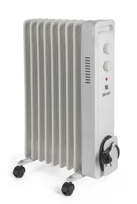 Obrázek produktu pro Olejový radiátor G21 Merapi bílý, 9 žeber, 2000 W