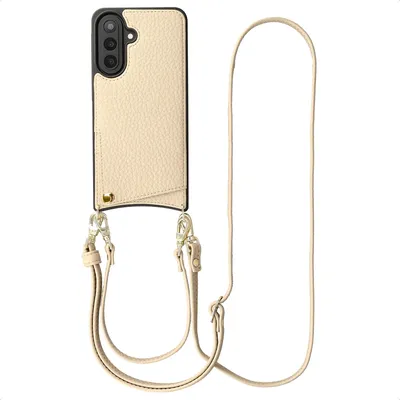 Productafbeelding van Selencia Nova Telefoonhoes met Koord en Pashouder voor de Samsung Galaxy A57 (5G) - Beige
