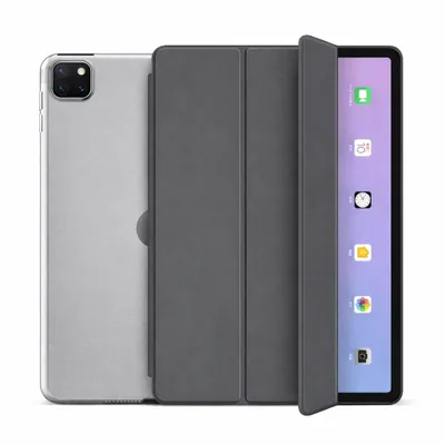Produktbild von Schutzhülle für Apple iPad Pro 11" 4./3./2./1. Generation (2022/2021/2020/2018) Smart Cover Schutz Auto Wake Up Sleep Hülle Tasche Etui Case - Grau