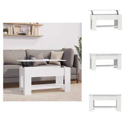 Obrázek produktu pro vidaXL Konferenční stolek bílý 101x49x52 cm materiál na bázi dřeva - Konferenční stolky