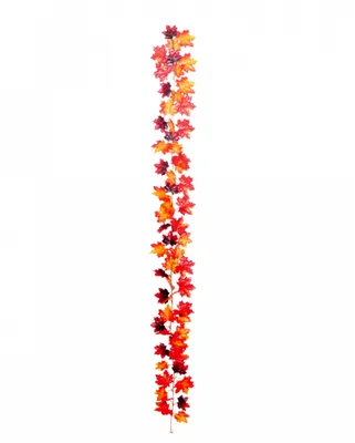 Produktbild von Halloween Girlande mit roten Ahornblättern 180cm als Herbstdeko