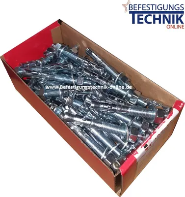 Produktbild von 10 Fixanker M24 40x180mm verzinkt Schwerlastanker Bolzenanker