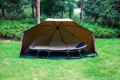 Produktbild von Pelzer Magic Brolly 275cm Halbzelt extra großes Brolly Schnellaufbau Herausnehmbare Bodenplane