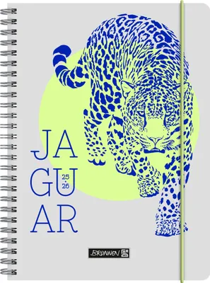 Produktbild von BRUNNEN Schülerkalender (2025/2026) "Jaguar", 2 Seiten = 1 Woche, A5, 208 Seiten, Papier-Einband