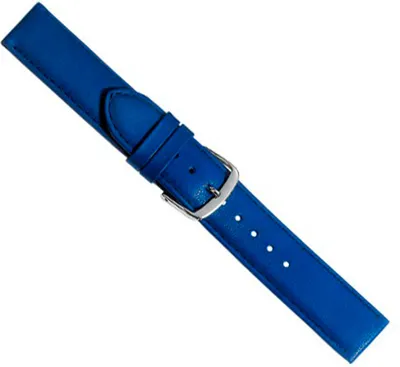 Produktbild von Beach Ersatzband Uhrenarmband Kalbsleder Royalblau  20435S, Stegbreite:14mm