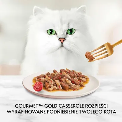Produktbild von Gourmet Gold Wołowina z kurczakiem w sosie pomidorowym 85 g