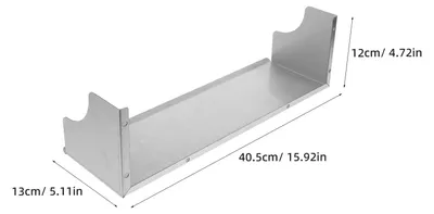 Produktbild von Briefkasten Wandmontage, Edelstahl, 405 mm, wetterfest für den Außenbereich