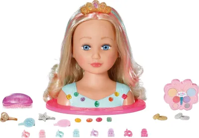 Produktbild von BABY born Sister Styling Princess Head, Make-up-/Styling-Puppenkopf, Weiblich, 3 Jahr(e), Junge/Mädchen, Mehrfarbig