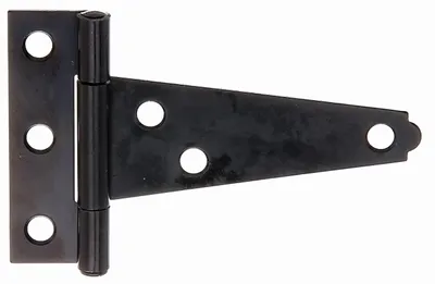 Produktbild von Alberts 865467 Kistenband | mit vernietetem Stift | schwarzer Tauchlack | Band: 75 mm | Scharnier: 60 mm | 25er Set
