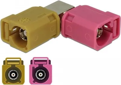 Produktbild von Adapter FAKRA H Buchse 90° - FAKRA K Buchse