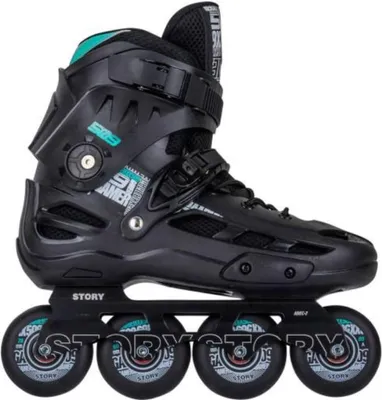 Image de Patins à roulettes en ligne Story Demon Noir, Taille : 44