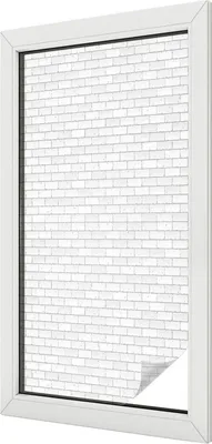 Produktbild von Buntglas Fensterfolie – 100x100 cm – Stained-Glass Design – blickdichte dekorative Sichtschutzfolie – selbstklebend, UV-Schutz – Ziegeltextur