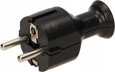 Produktbild von Gerader Z/U-Stecker, schwarz, Elcan