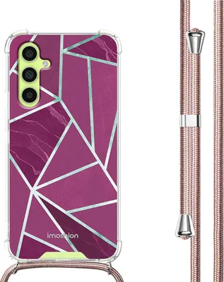 Immagine prodotto di Custodia di design imoshion con cinturino Samsung Galaxy A34 (5G) - Bordeaux Graphic