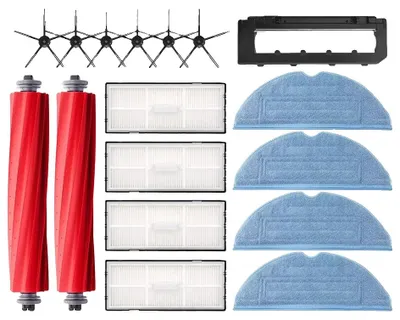 Produktbild von Roboterstaubsauger-Zubehör, langlebige Hauptbürste, effizienter Hepa-Filter, 17PCS