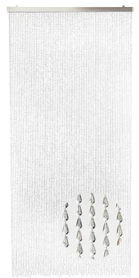 Produktbild von Lockardi Türvorhang CLEAR transparent 90x200cm Perlenvorhang aus Kunststoff - Insektenschutz Fliegenschutz Vorhang Raumteiler Dekovorhang Fadenvorhang