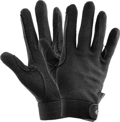 Produktbild von Waldhausen Reithandschuh Picot Jersey Baumwolle schwarz XS