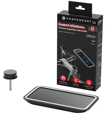 Produktbild von Shapeheart Handyhalter STEM M Set Halter + magnetische Hülle schwarz