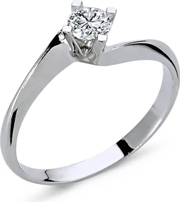 Produktbild von 0,26 Carat Solitär Diamantring 14 Karat Weißgold