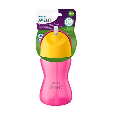 Produktbild von Philips AVENT SCF798/02 Strohhalmbecher, Trinkflasche, 1 Monat( e), Pink, Gelb, Indonesien, 300 ml, 1 Stück(e)
