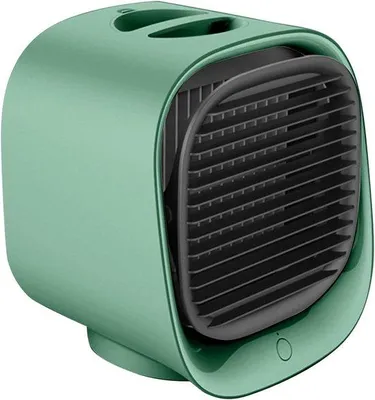 Image de Climatiseur USB portable et silencieux avec cristaux de glace, compact, à 3 vitesses, pour les chambres, les bureaux et les voitures.