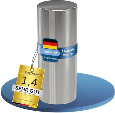 Produktbild von Famanu Neodym-Magnet Extra stark - Stabmagnet 20x50mm