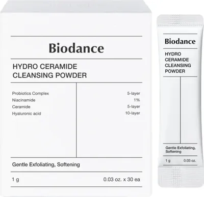 Obrázok produktu pre Čistiaci prášok BIODANCE Hydro Ceramide, 30 ks (30 g) - jemný čistiaci prášok