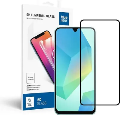 Produktbild von Blue Star 5D Full Glue Schutzglas – vollflächiger Displayschutz aus gehärtetem Glas kompatibel mit Samsung Galaxy A17 5G
